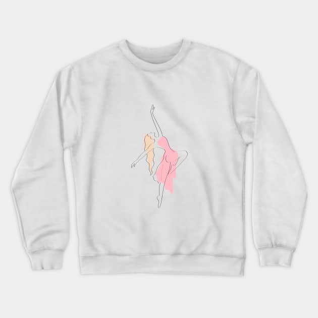 Dancer line design Crewneck Sweatshirt by Kashina